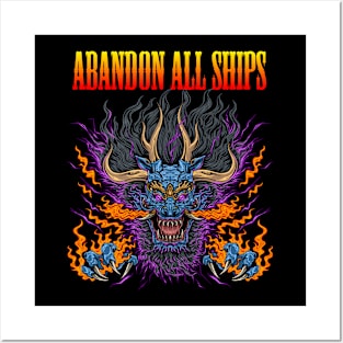 ABANDON ALL SHIPS MERCH VTG Posters and Art